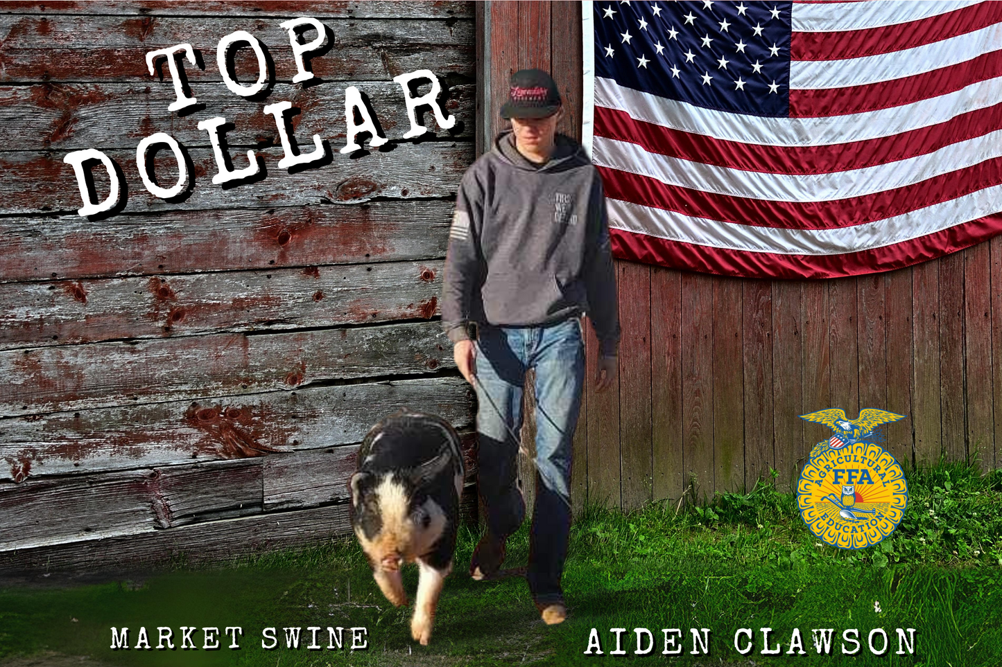 Custom Livestock Stall Sign